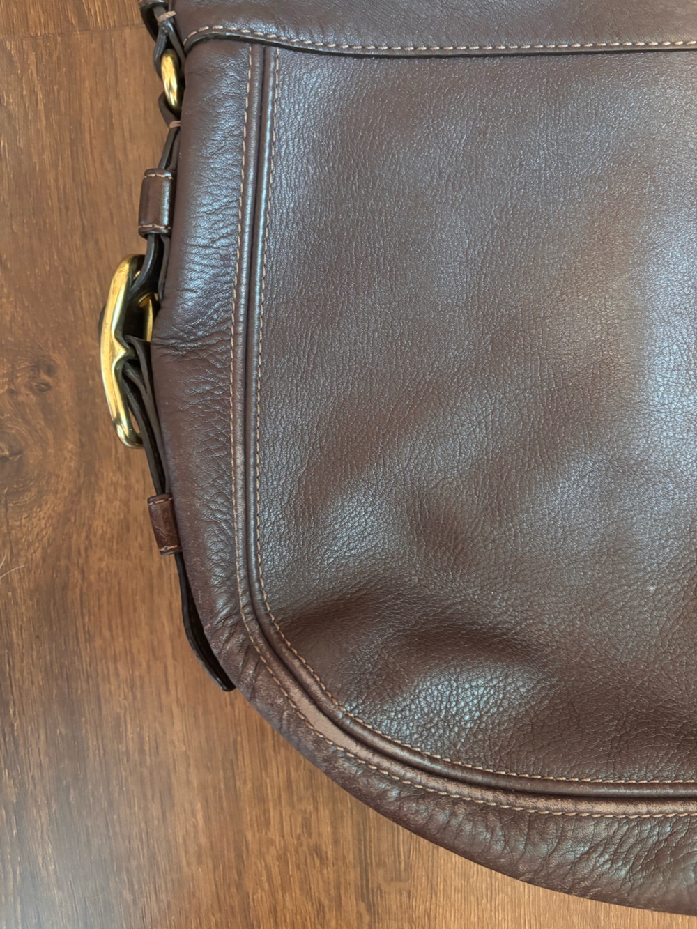 Coach Zoe Leather Hobo Bag Brown - Picture 3 of 11